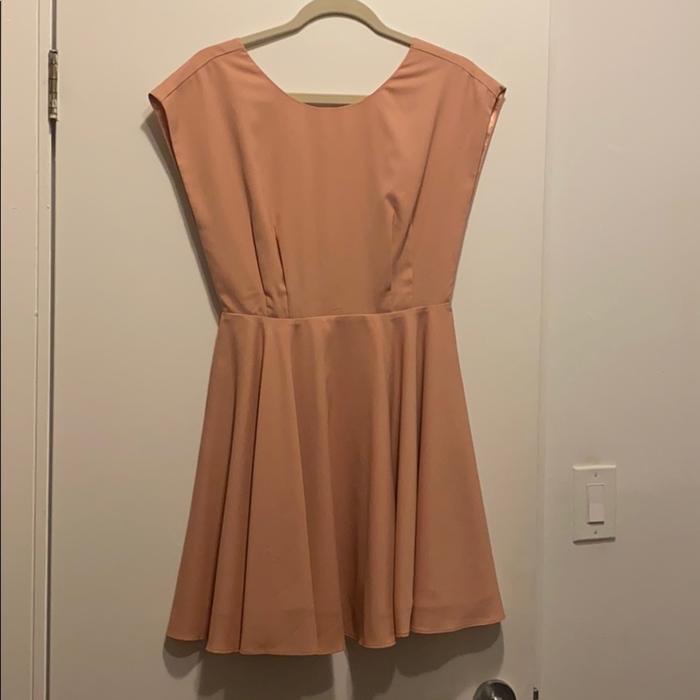Blaque label mini dress, size M, tan/beige color